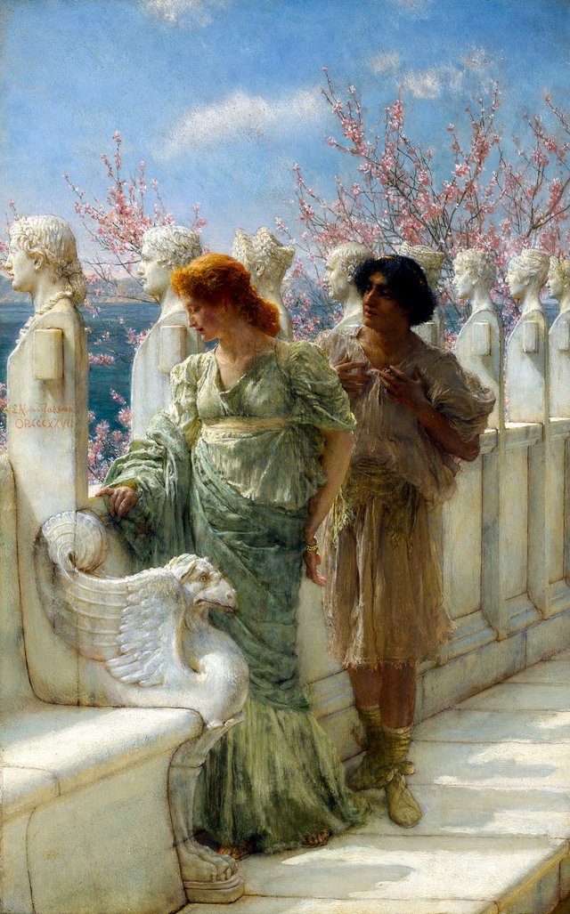 Past and present generations by Lawrence Alma-Tadema