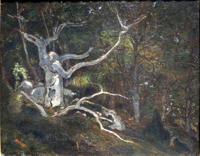 Forest of Fontainebleau, The "Reine Blanche" by Antoine-Louis Barye
