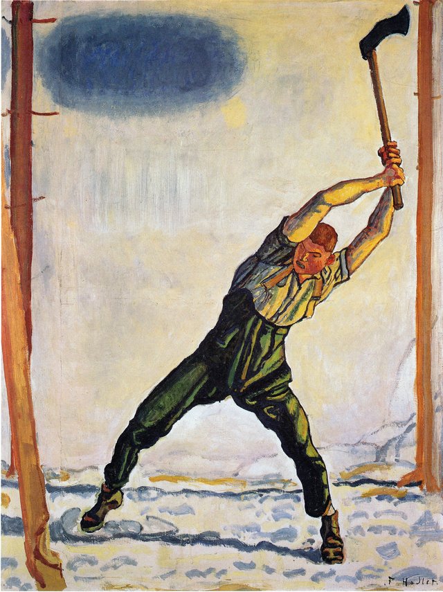 The Woodcutter by Ferdinand Hodler