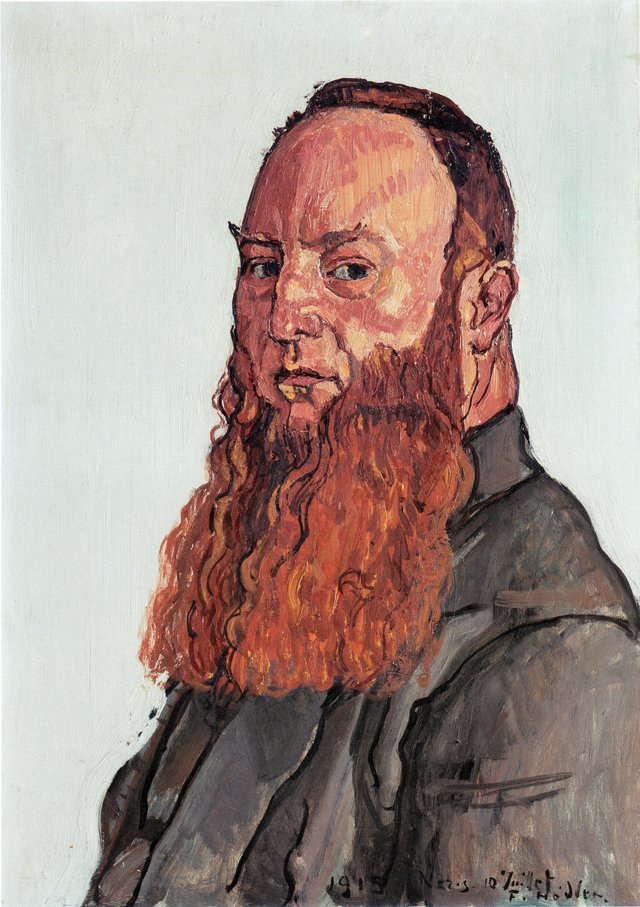 Porträt des James Vibert by Ferdinand Hodler