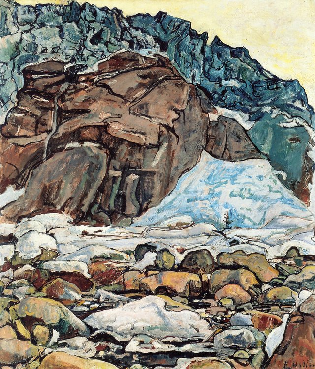 Der Grindelwaldgletscher by Ferdinand Hodler
