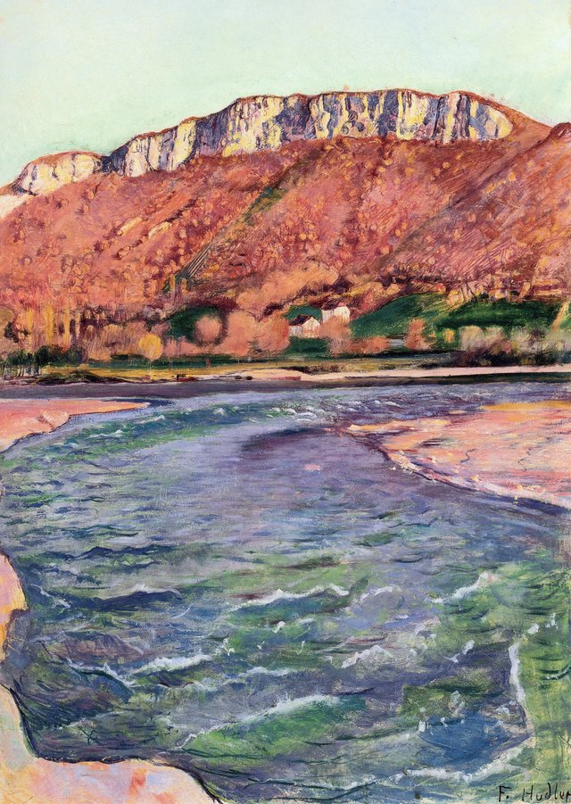 Der Salève im Herbst by Ferdinand Hodler