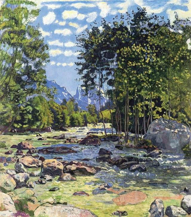 Die Schwarze Lütschine by Ferdinand Hodler
