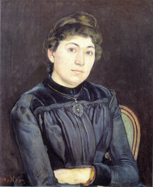 Bildnis einer jungen Frau by Ferdinand Hodler