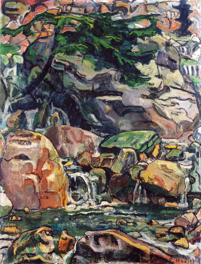 Bergbach bei Beatenberg by Ferdinand Hodler