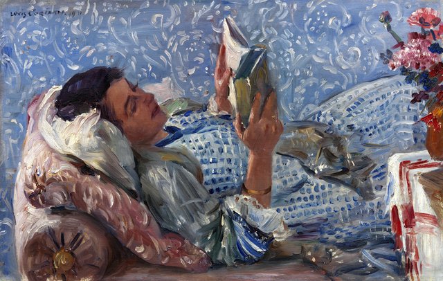Reading Woman by Lovis Corinth