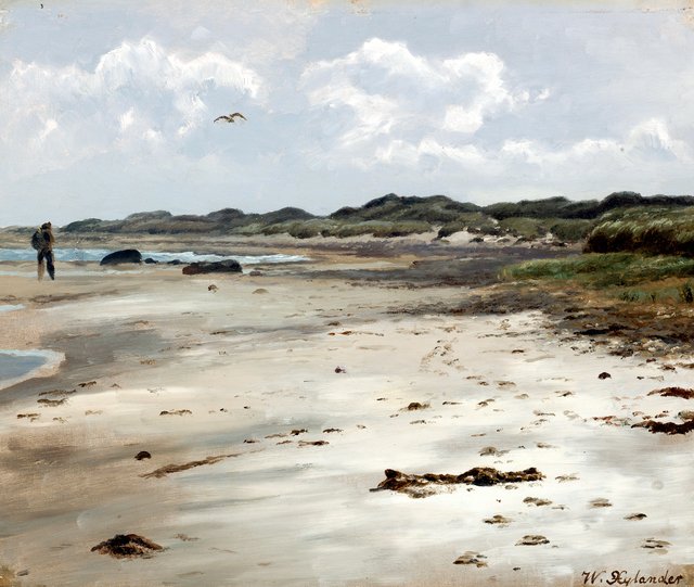 Dunes at Skagen Nordstrand. by Wilhelm Xylander