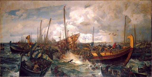 The Battle of Svolder by Otto Sinding