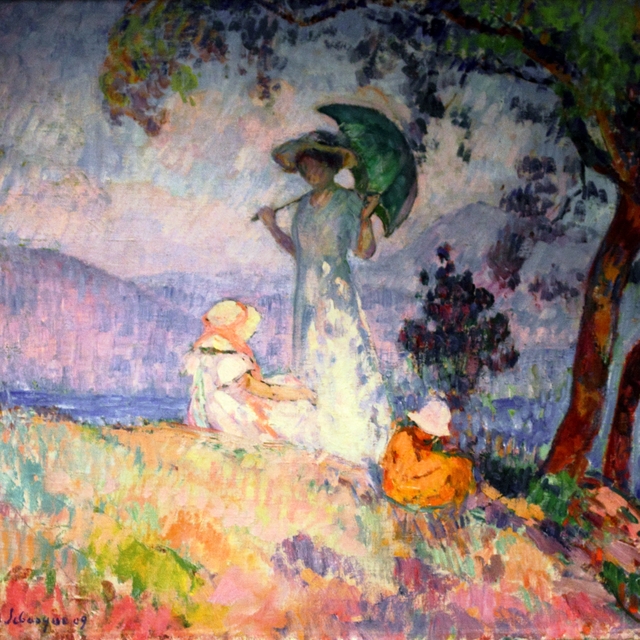 Jeune femme à l'ombrelle by Henri Lebasque