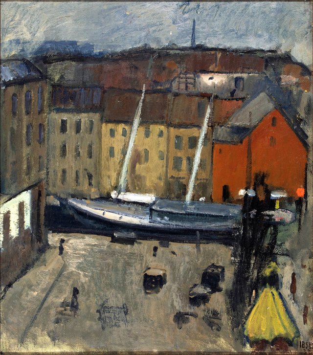 View from Christianshavn, Copenhagen by Immanuel Ibsen