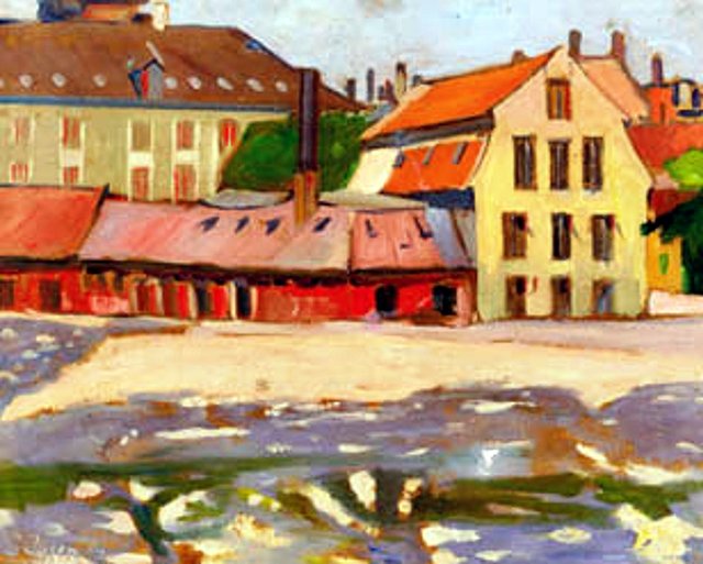 View from Christianshavn. by Immanuel Ibsen