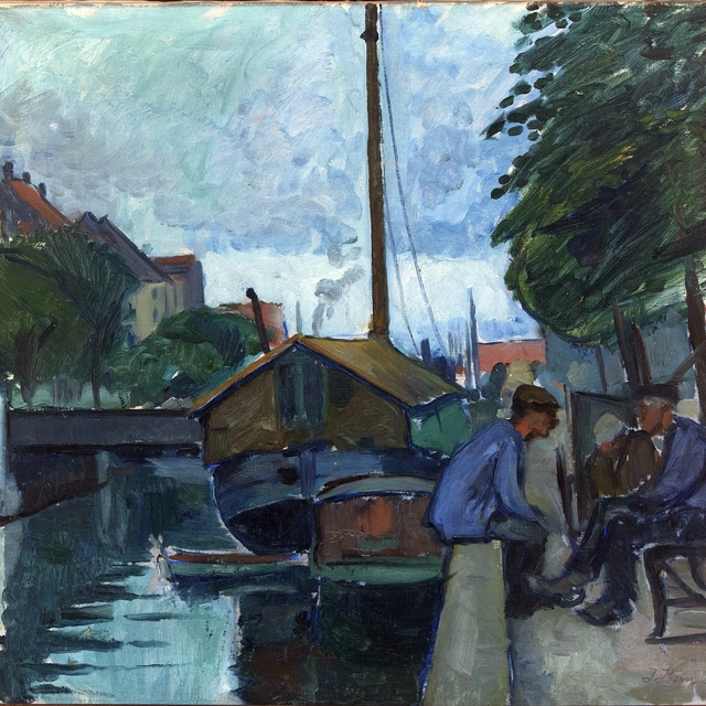 Scenery from Christianshavn, Copenhagen by Immanuel Ibsen
