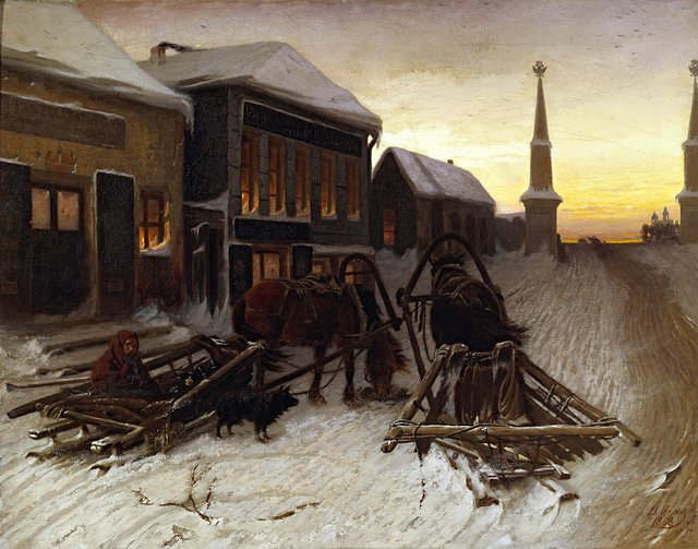 The Last Tavern at the City Gates by Vasily Perov