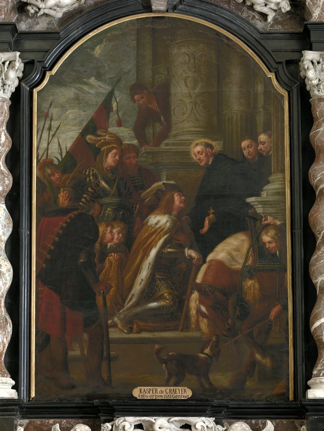 Saint Benedict receives Totila by Gaspar de Crayer