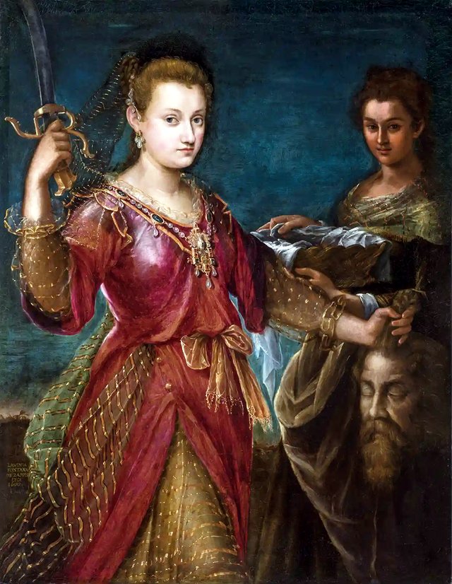 Judith with the Head of Holofernes by Lavinia Fontana