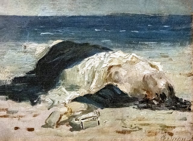 Woman on a beach by Fernand Cormon