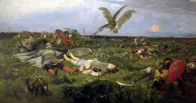 After prince Igor’s battle by Viktor Vasnetsov