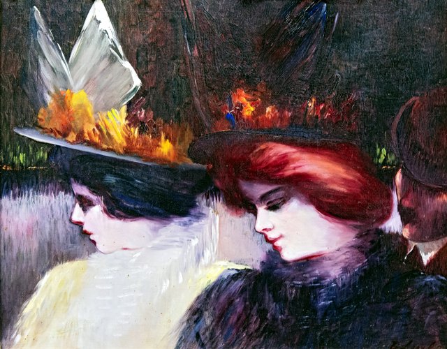 Street scene by George Luks