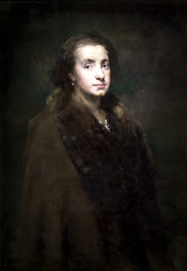 Portrait of my daughter by Augustin Théodule Ribot