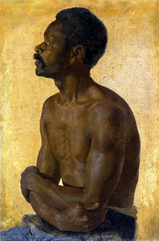 Portrait of an African Man by Lorenz Frølich