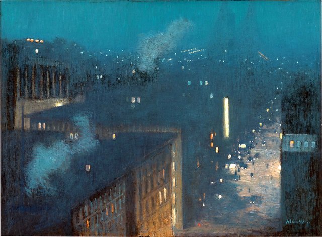 The Bridge: Nocturne by J. Alden Weir