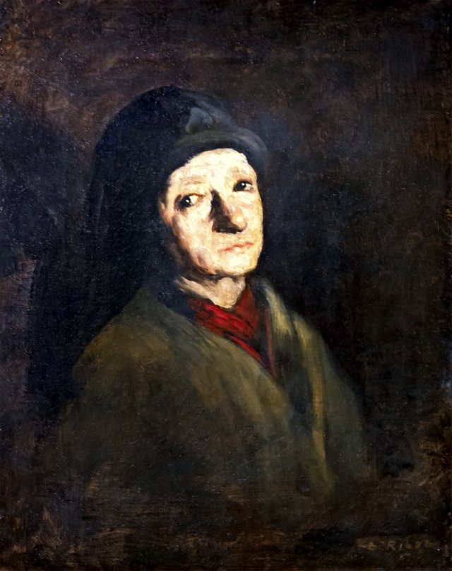Portrait of the artist's mother by Augustin Théodule Ribot