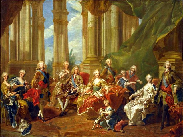 The family of Philip V in 1738 by Louis-Michel van Loo