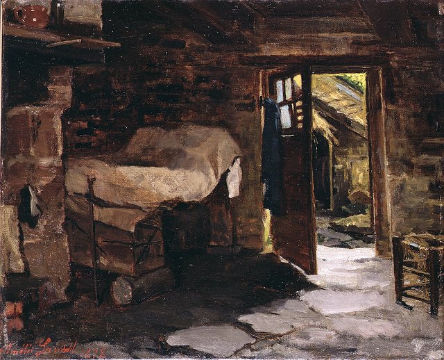 Interior of a Breton Farmstead by Amélie Lundahl