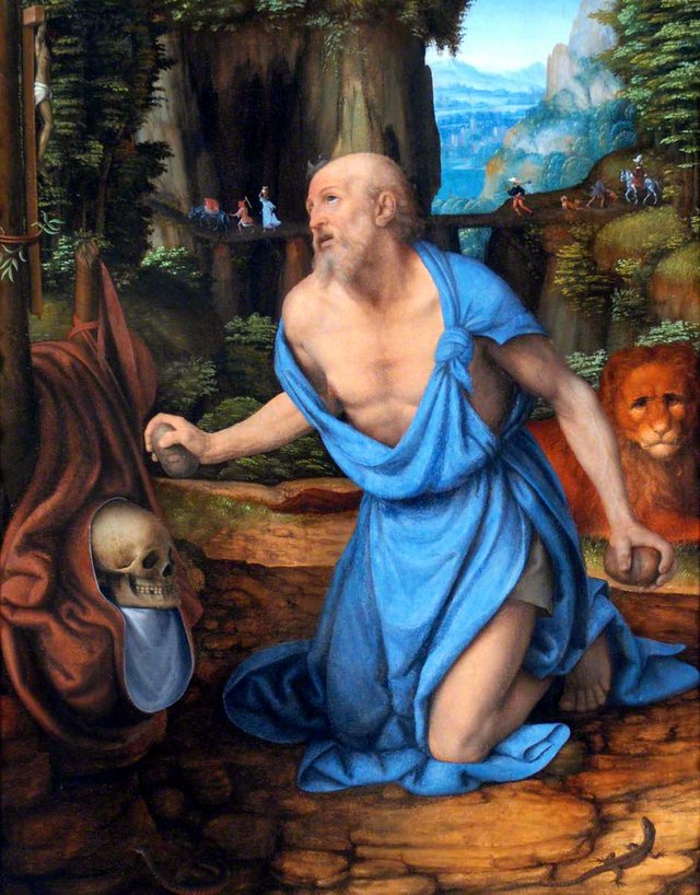 Saint Jerome in the Wilderness by Andrea Solari