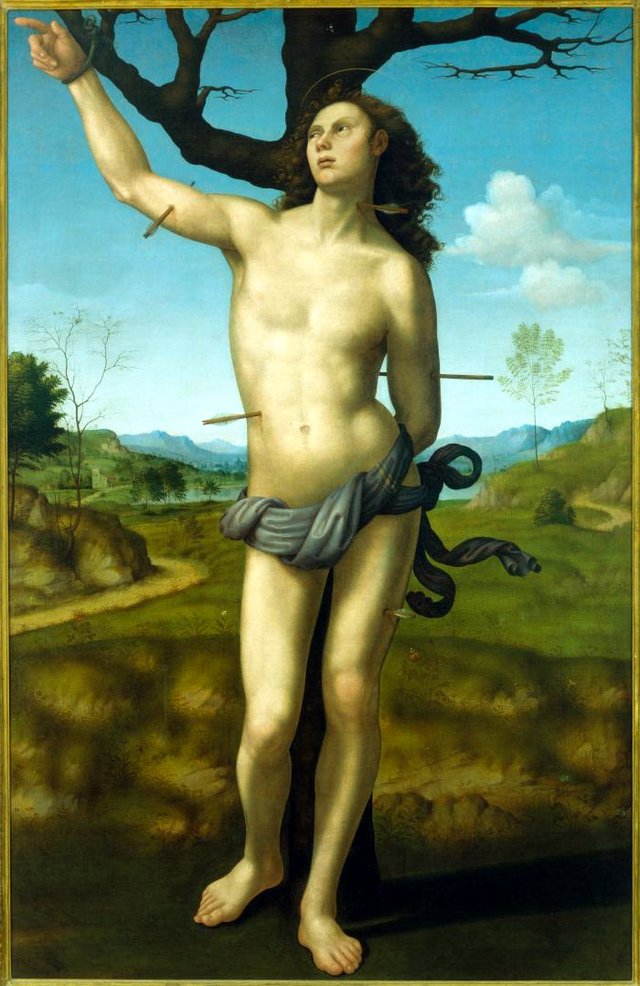 Saint Sebastian by Giuliano Bugiardini