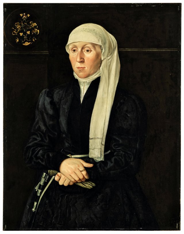 Porträt der Frau Tucher by Hans Muelich
