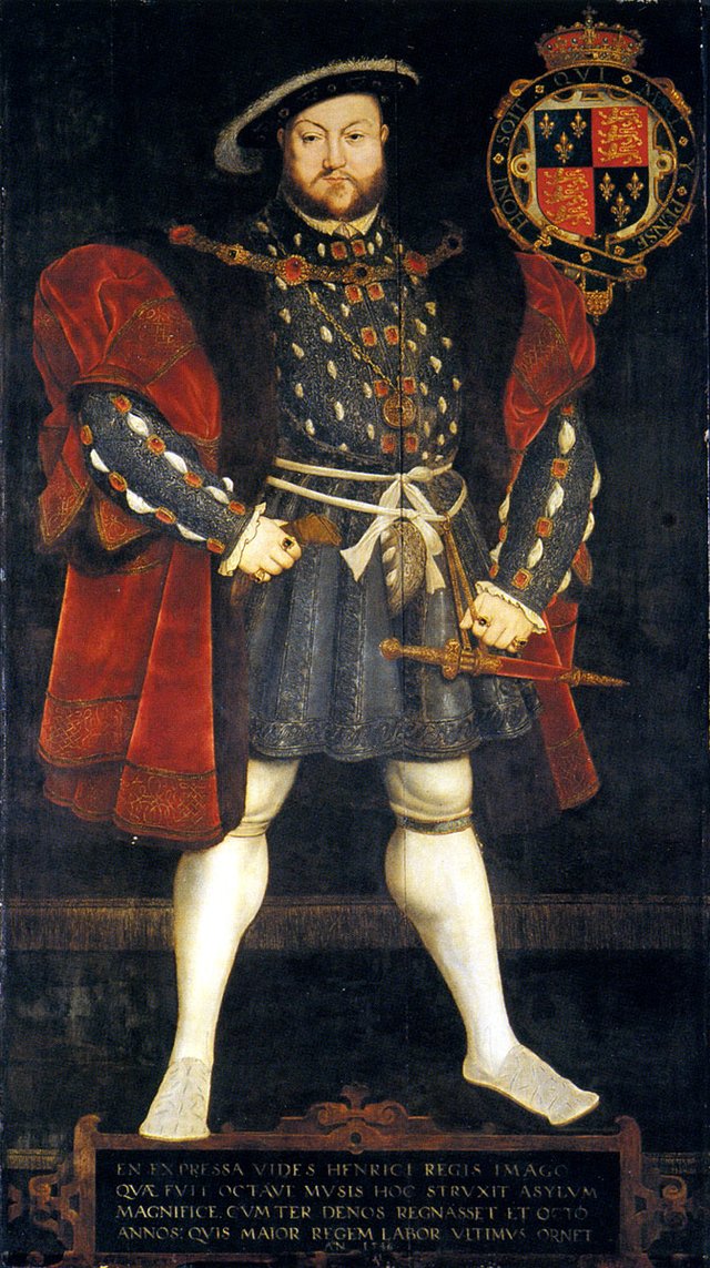 Henry VIII (1491–1547), Founder of Trinity College, Cambridge (1546) by Hans Eworth