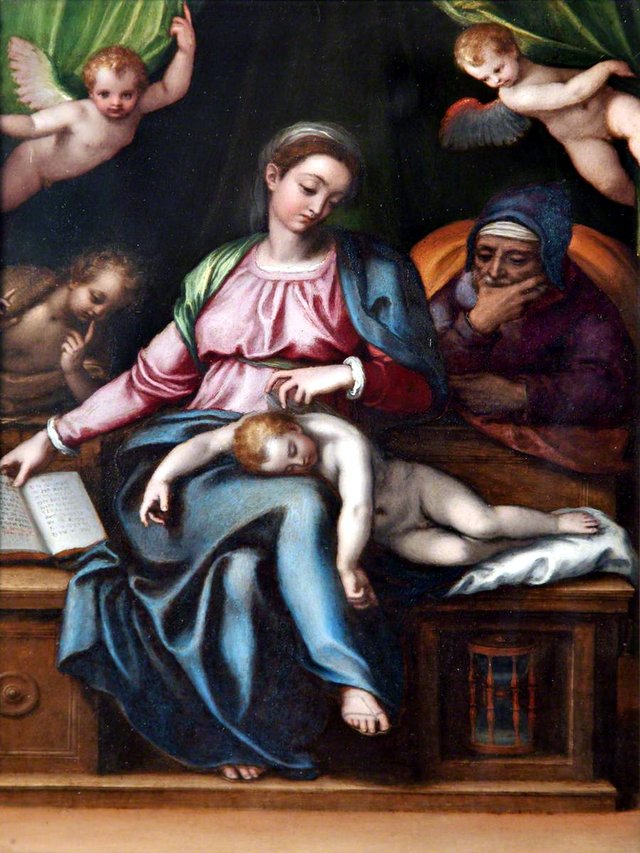 Silentium (copy after Michelangelo Buonarotti) by Lavinia Fontana