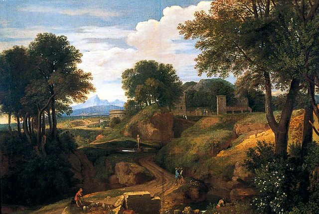 Classical Landscape by Francisque Millet