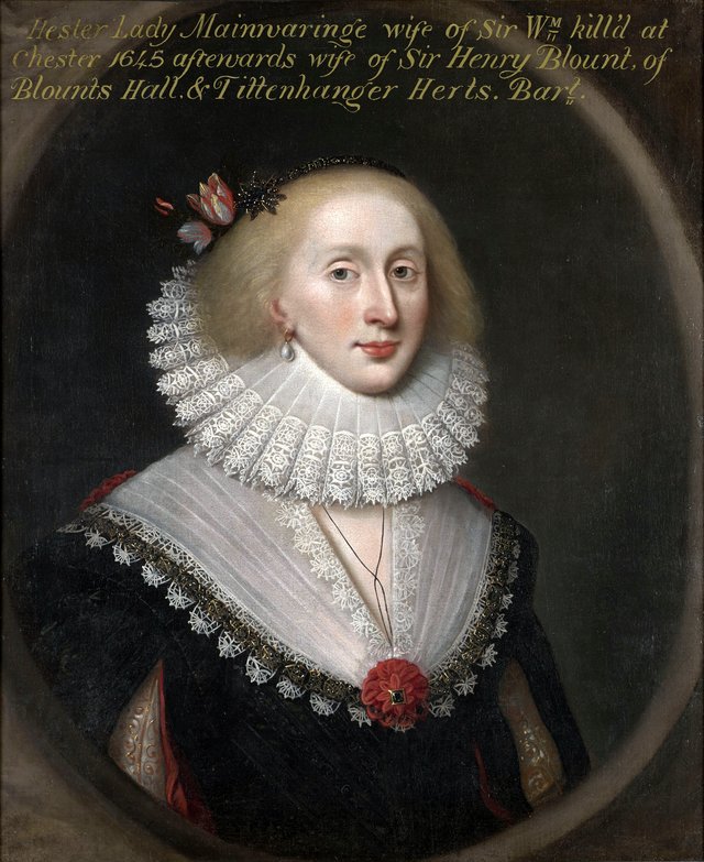 Lady Hester Mainwaring, née Wase (c.1620–1678) (later Lady Hester Blount) by Cornelis Janssens van Ceulen