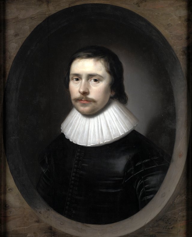 Portrait of a Gentleman (possibly Edward Hyde, 1609–1674, 1st Earl of Clarendon, statesman and historian) by Cornelis Janssens van Ceulen