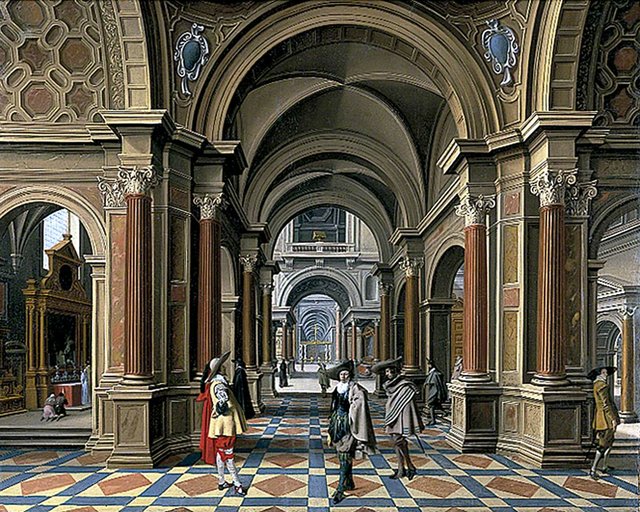 Interior of an Imaginary Church by Bartholomeus van Bassen