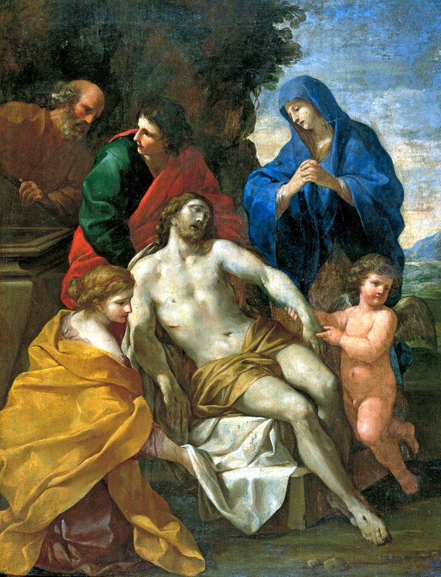 The Entombment by Giovanni Francesco Romanelli