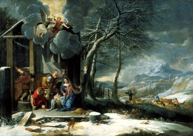 Winter Landscape with the Nativity by David Teniers the Elder