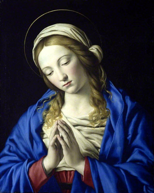 Virgin in Prayer by Giovanni Battista Salvi da Sassoferrato