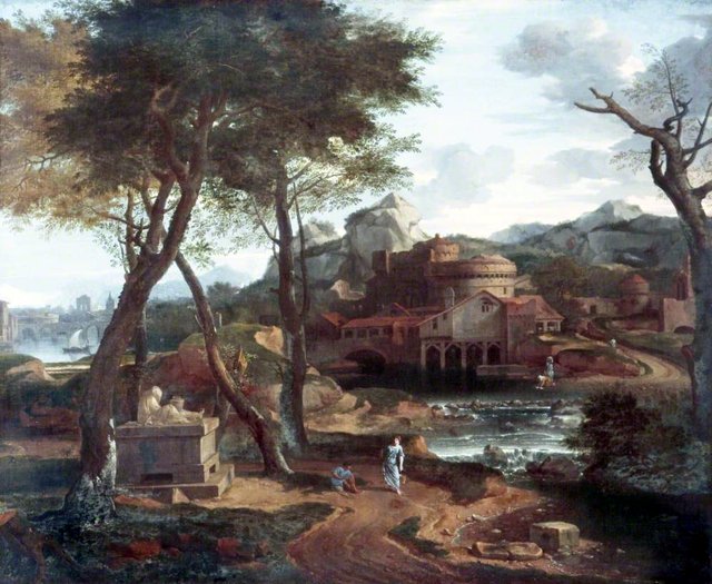 Classical Landscape by Francisque Millet