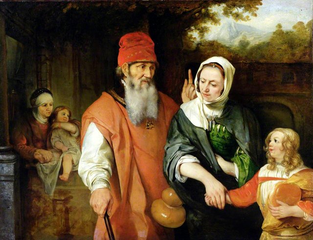 The Dismissal of Hagar by Barent Fabritius