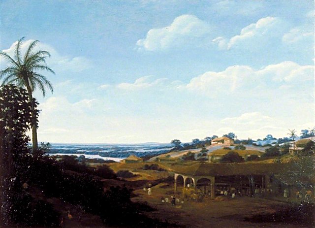 Brazilian Scene, a Sugar Mill by Frans Post