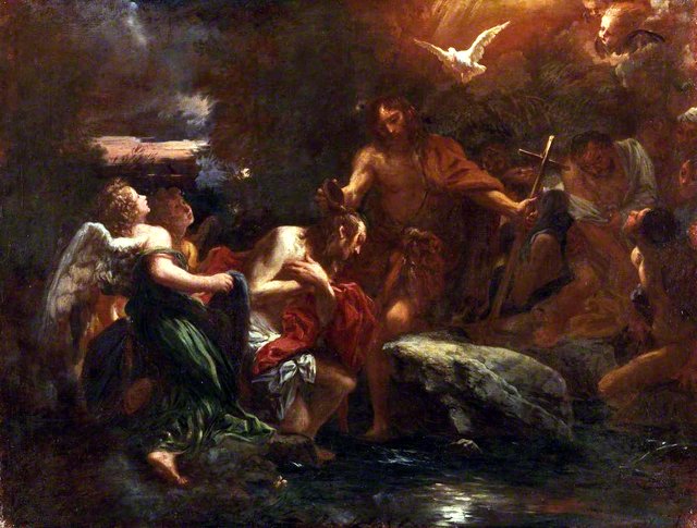 Baptism of Christ by Livio Mehus