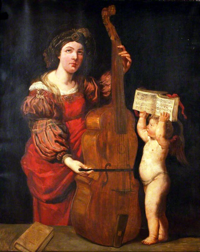 Saint Cecilia Playing the Viol by Domenichino