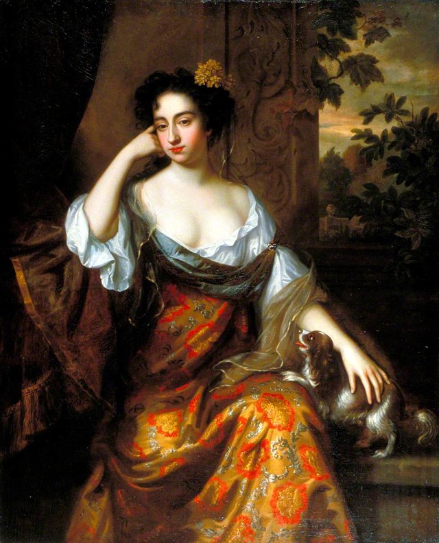 Portrait of a Lady (possibly Margaret 'Peg' Hughes, d.1719, actress and mistress of Prince Rupert) by Willem Wissing