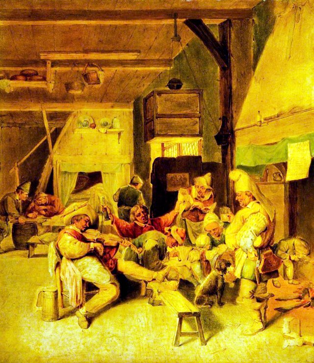 A Merrymaking by Cornelis Dusart