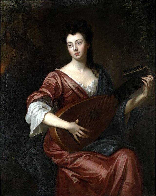 Mrs Arabella Hunt (1662–1705), Playing a Lute by Godfrey Kneller