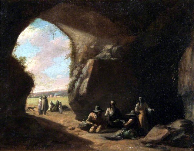 The Smugglers' Cave by Job Adriaenszoon Berckheyde