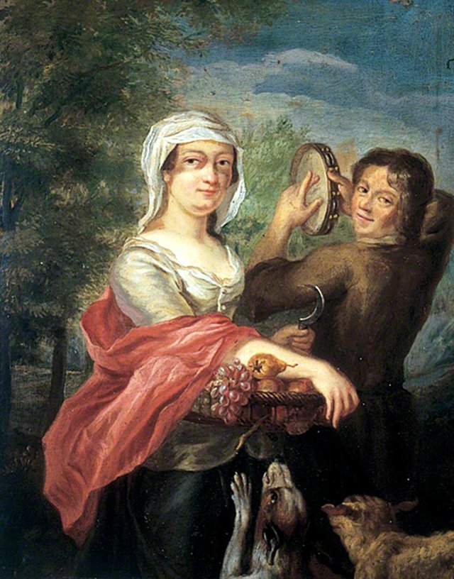 Two Peasants by Ary de Vois